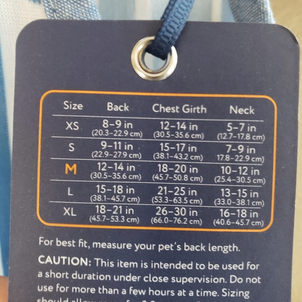 Print Dog Dress Blue Brand New - Picture 8 of 8